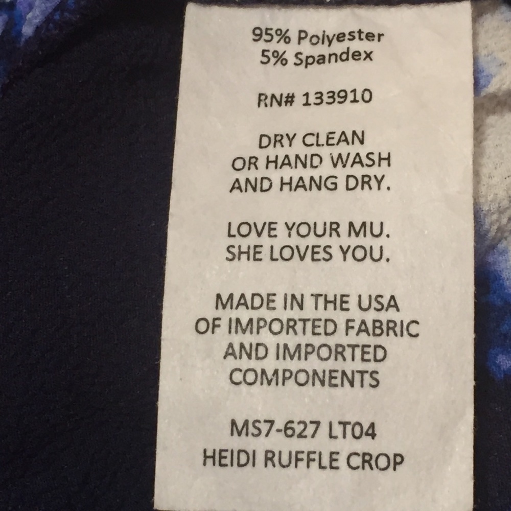 NWT Show Me Your Mumu Heidi Tie-Dye Crop Top, Sz S - Picture 7 of 7